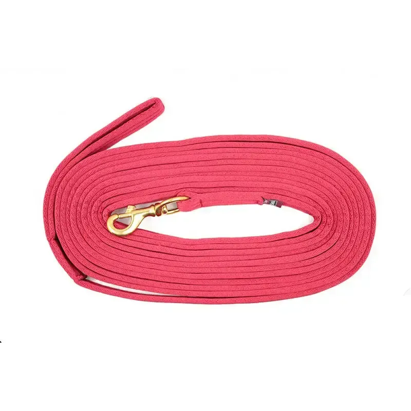 EquiSential Padded Lunge Rein 24ft Red 24ft Lunge Lines