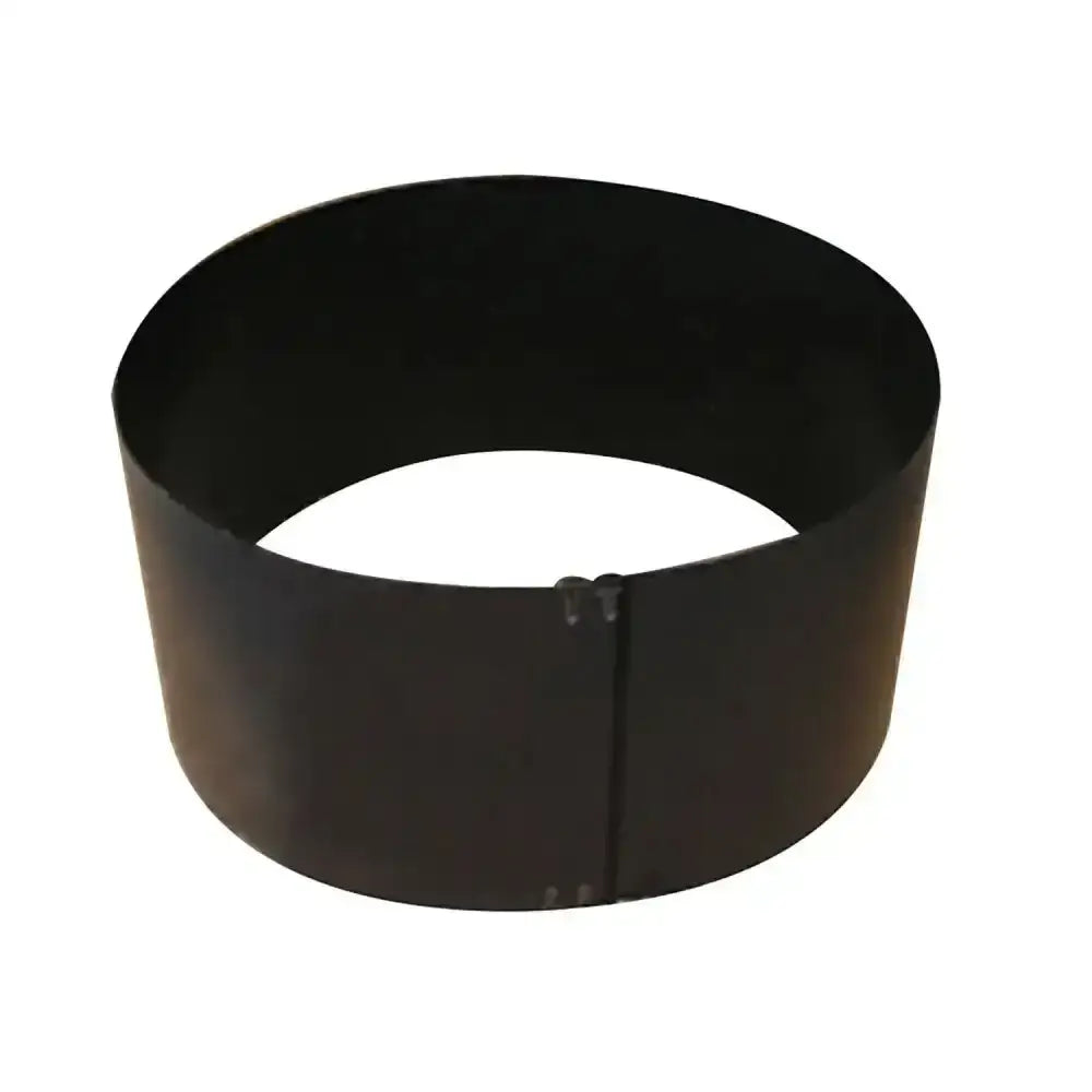 Black metal eton brooding ring with a smooth matte finish and slight seam for 1-2m diameter adjustable length brooding