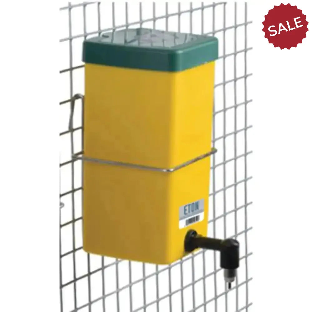 Eton Plastic Square Nipple Drinker Yellow 500 ml Yellow Poultry Drinkers