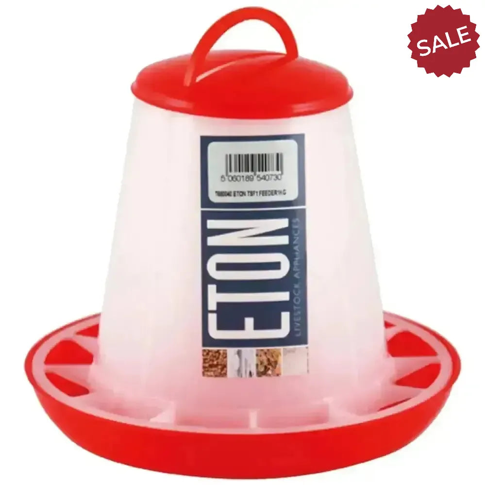 Eton TSF Poultry Feeder Red 6kg Poultry Feeders