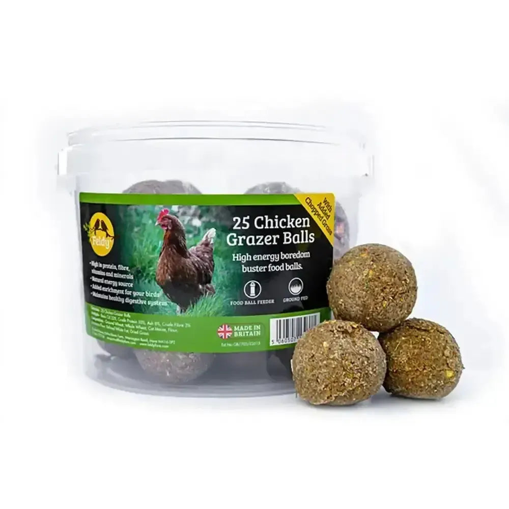 Feldy Chicken Grazer Balls 25 TUB Poultry Treats