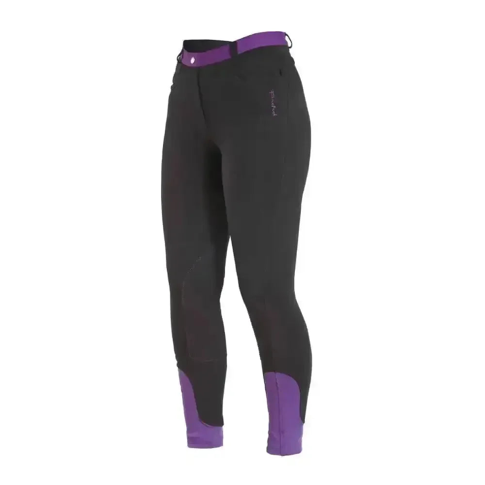 Firefoot Farsley Breeches Ladies Black/Plum 24" Black/Plum Breeches