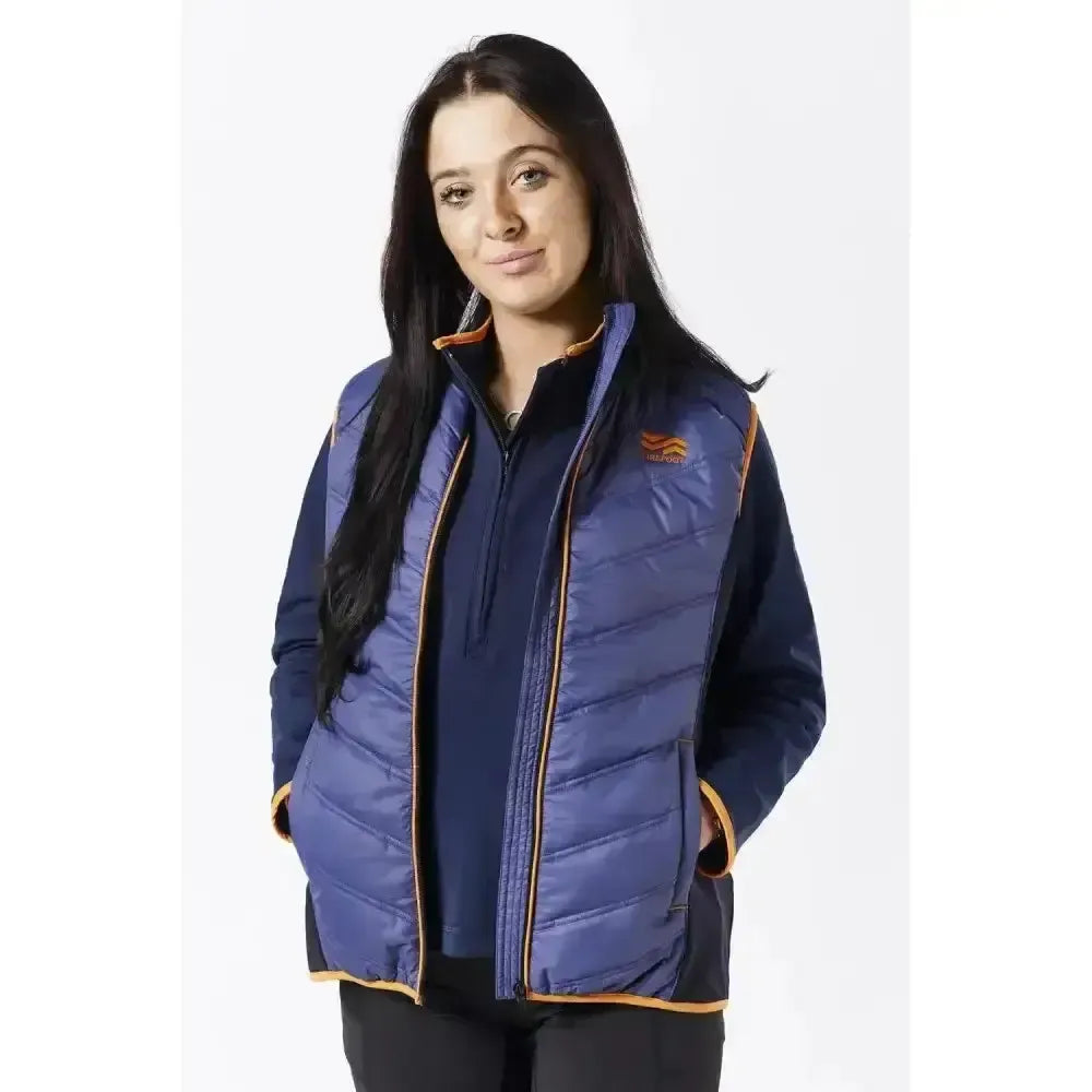 Firefoot Gilet Ladies Navy/Orange Large Navy/Orange Bodywarmers