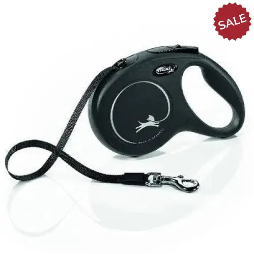 Flexi Classic Tape Medium New Black 5 m Dog Lead