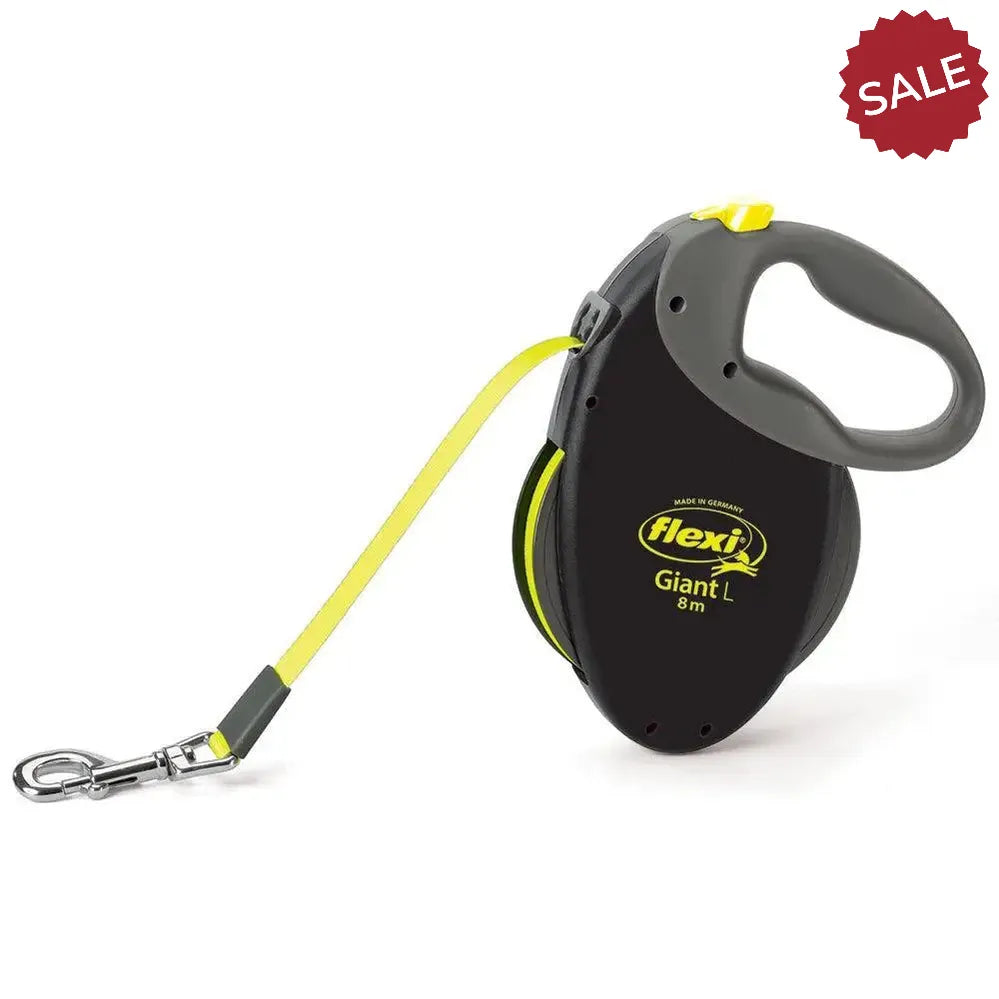 Flexi Giant Neon Tape L Black 8 m Dog Lead