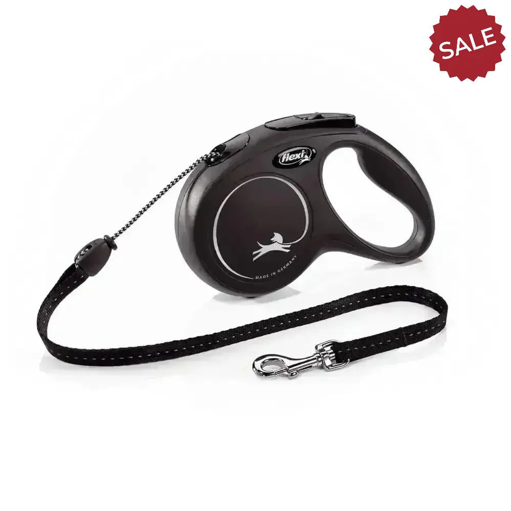 Flexi New Classic Cord Black 3 m Black Dog Lead