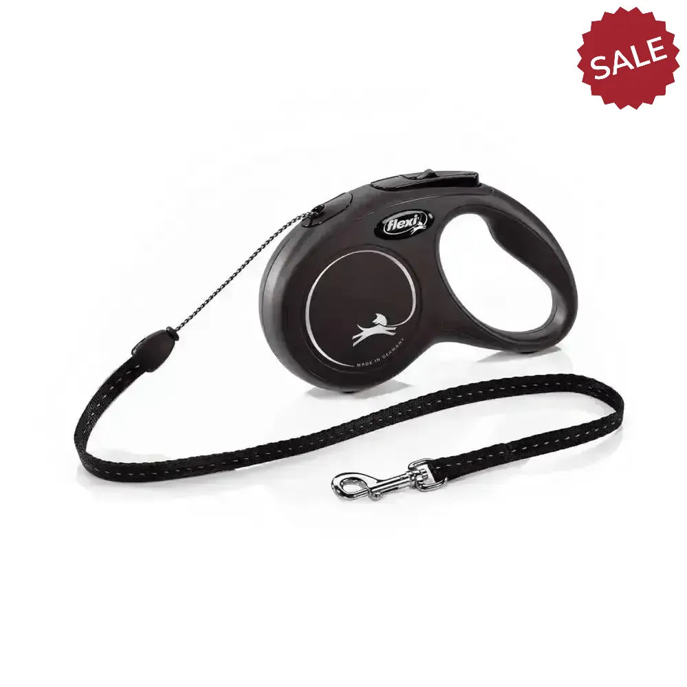 Flexi New Classic Cord Black 3 m Black Dog Lead