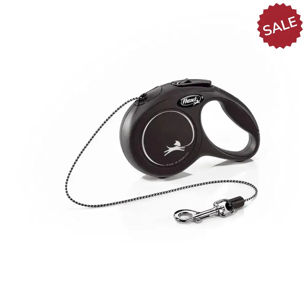 Flexi New Classic Cord Black 3 m Black Dog Lead
