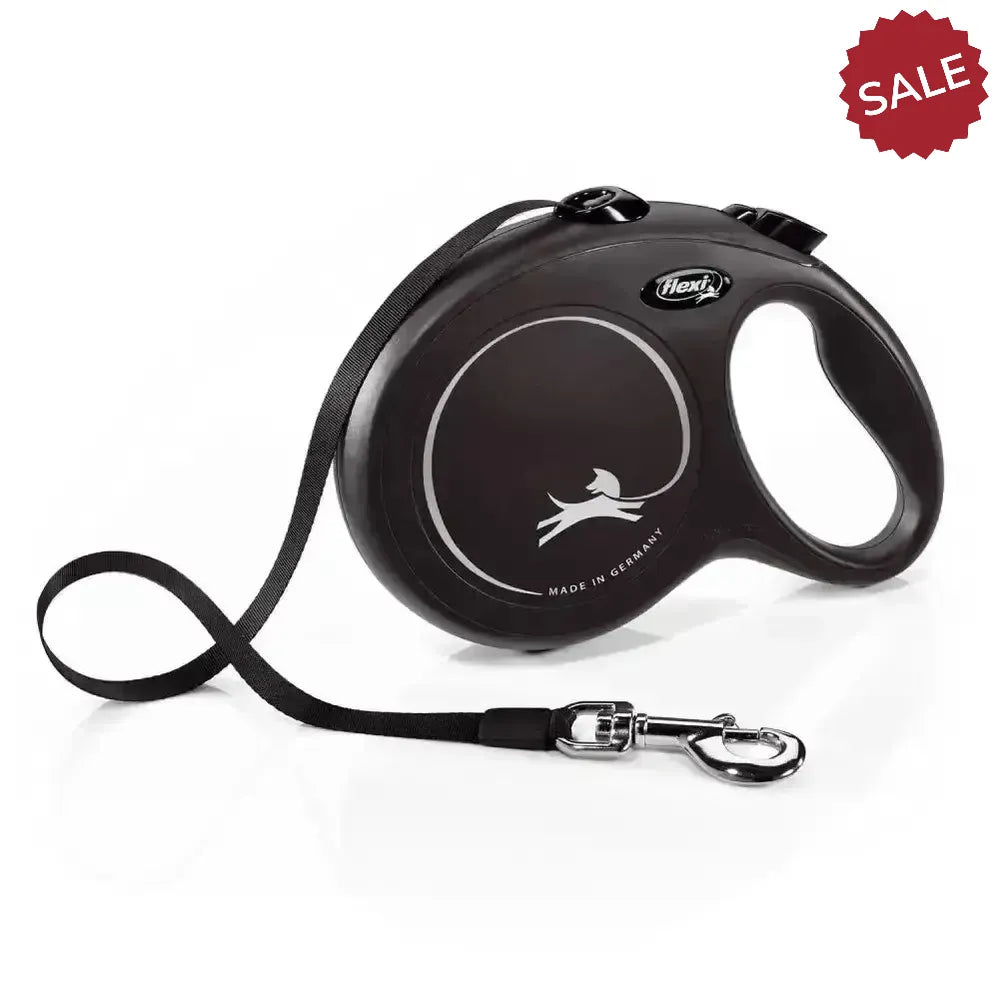 Flexi New Classic Tape Black 5 m Black Dog Lead