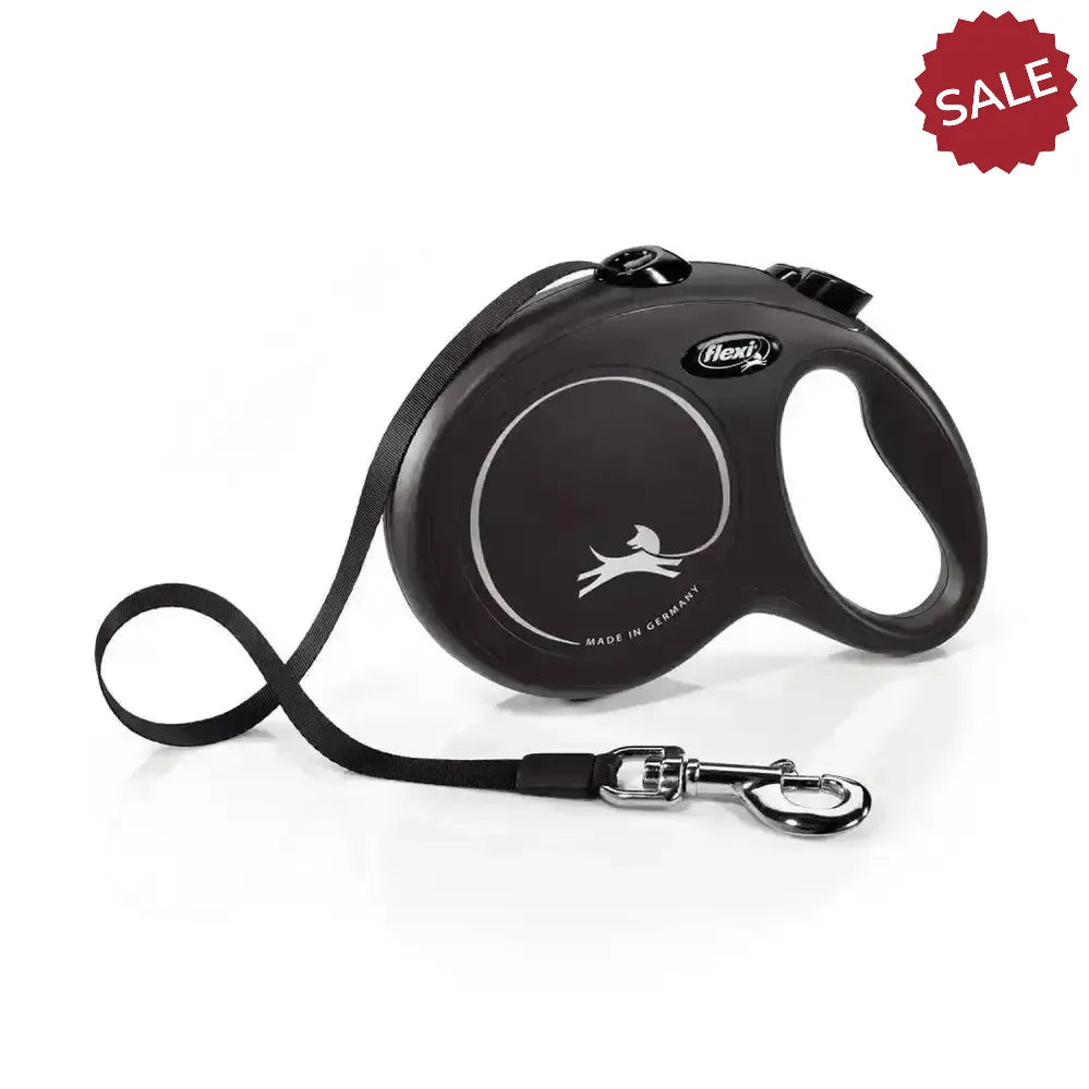 Flexi New Classic Tape Black 5 m Black Dog Lead