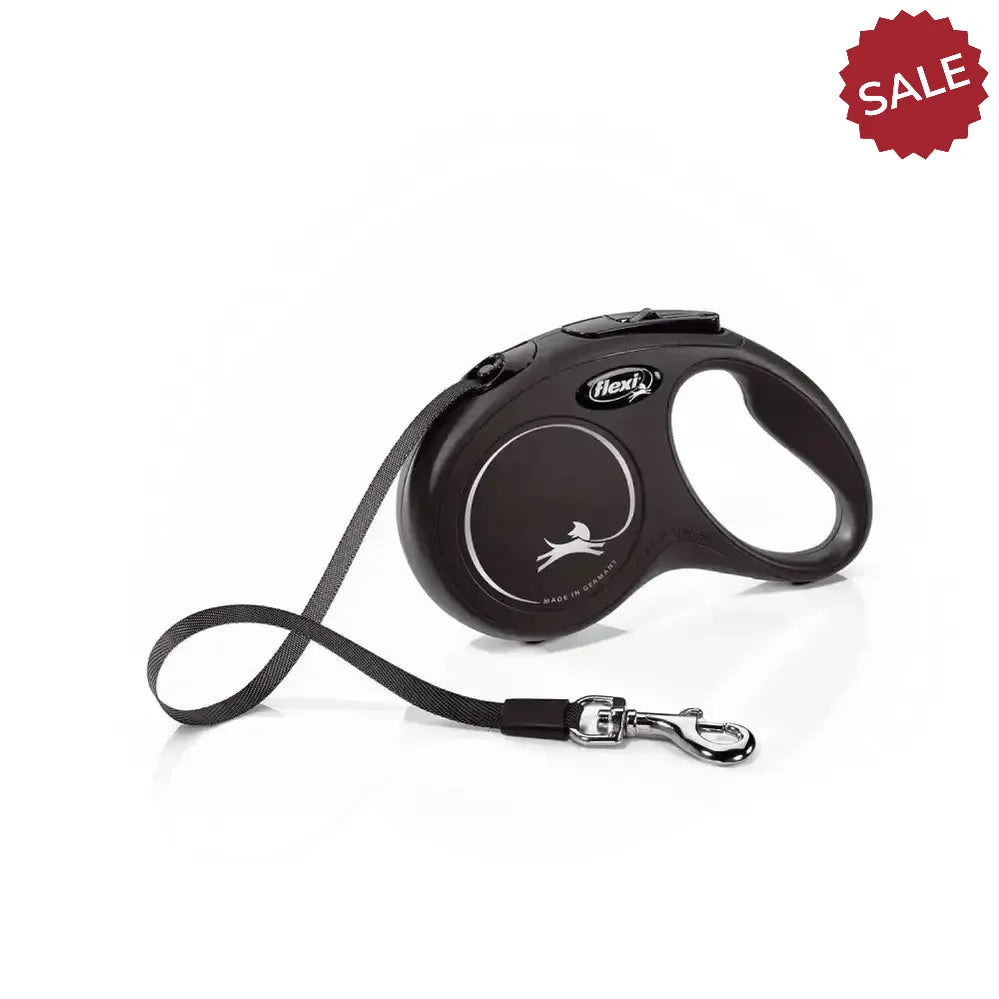 Flexi New Classic Tape Black 5 m Black Dog Lead