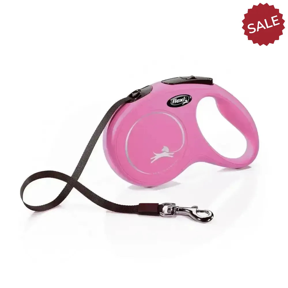 Flexi New Classic Tape Pink 5 m Pink Dog Lead