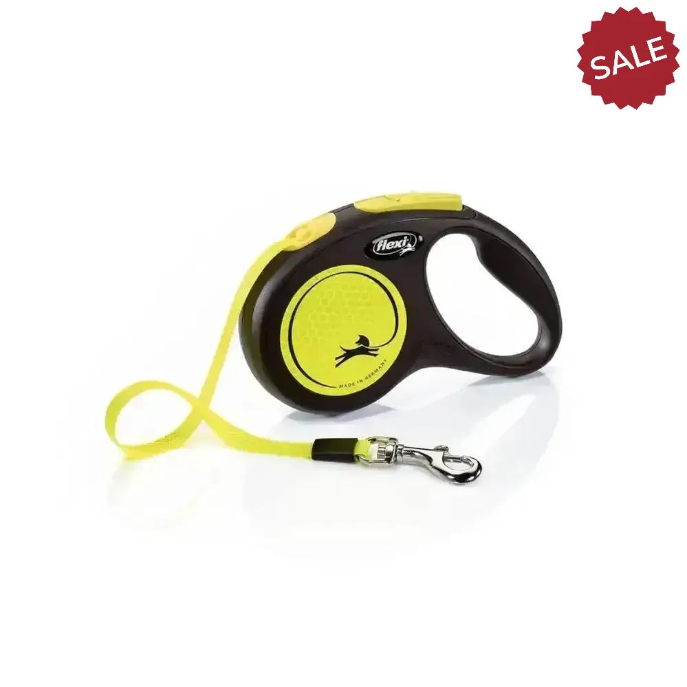 Flexi New Neon Tape Yellow 5 m Yellow Dog Lead
