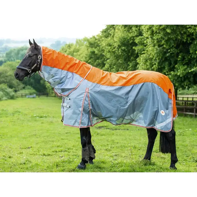 Swish Fly Turnout Combination Rug - Orange 4'3 Waterproof Fly Rugs