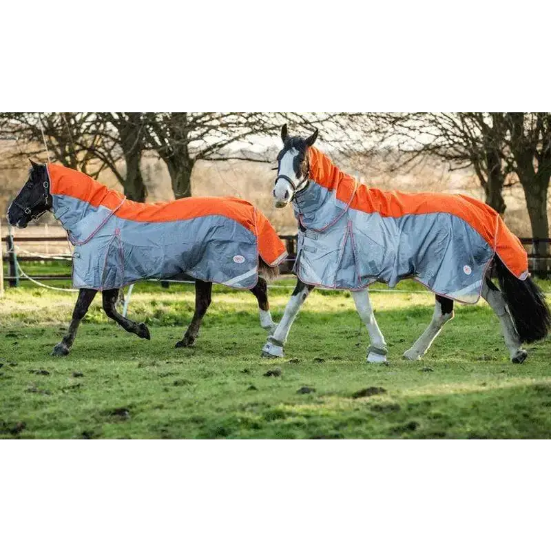 Swish Fly Turnout Combination Rug - Orange 4'3 Waterproof Fly Rugs