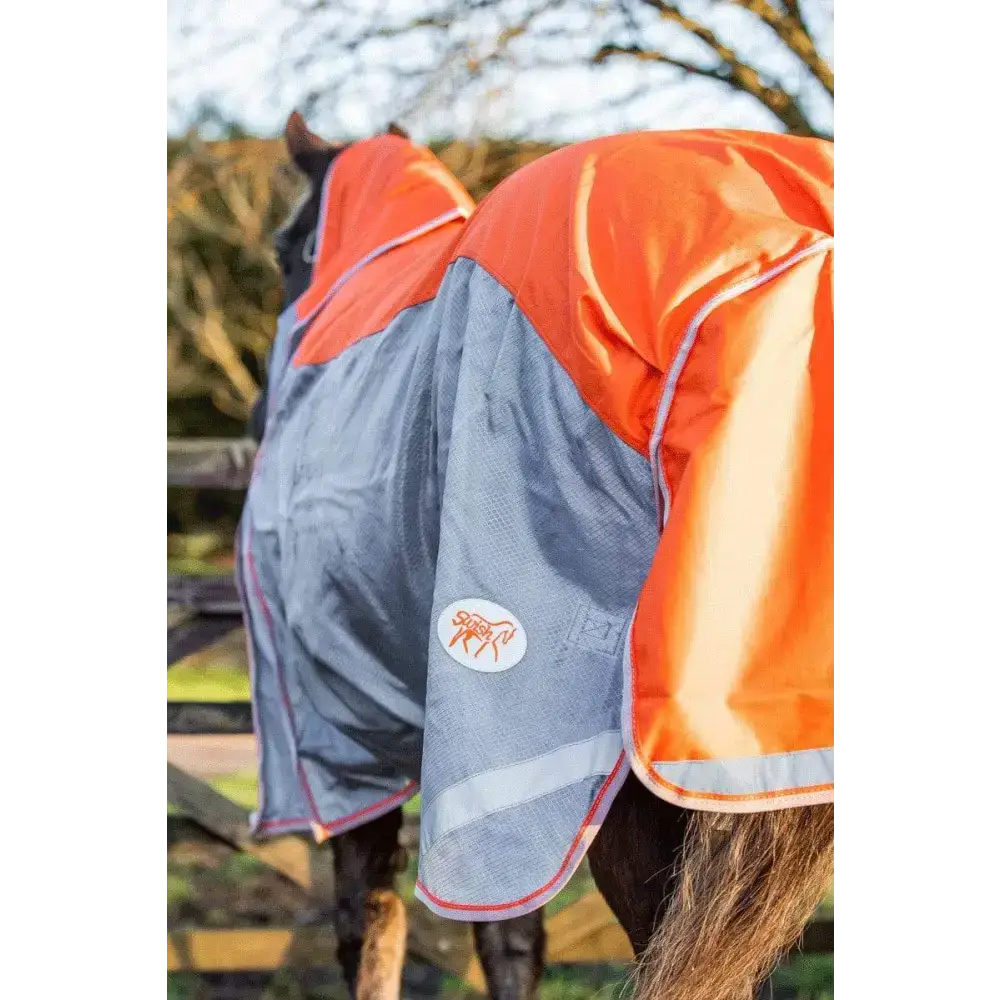 Swish Fly Turnout Combination Rug - Orange 4'3 Waterproof Fly Rugs