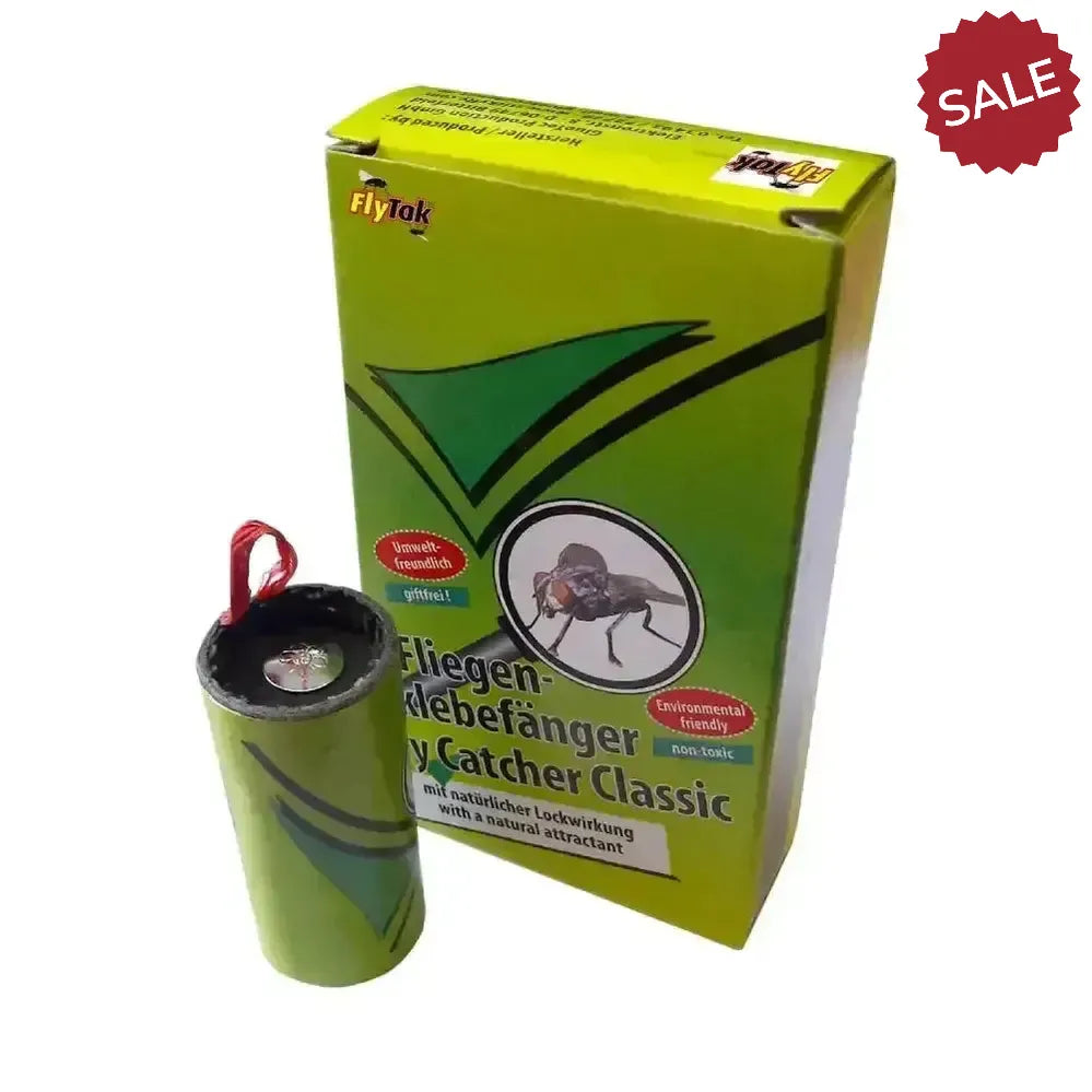 Flytak Sticky Classic Mini Fly-Catcher 4 Pack Fly Control for Animals