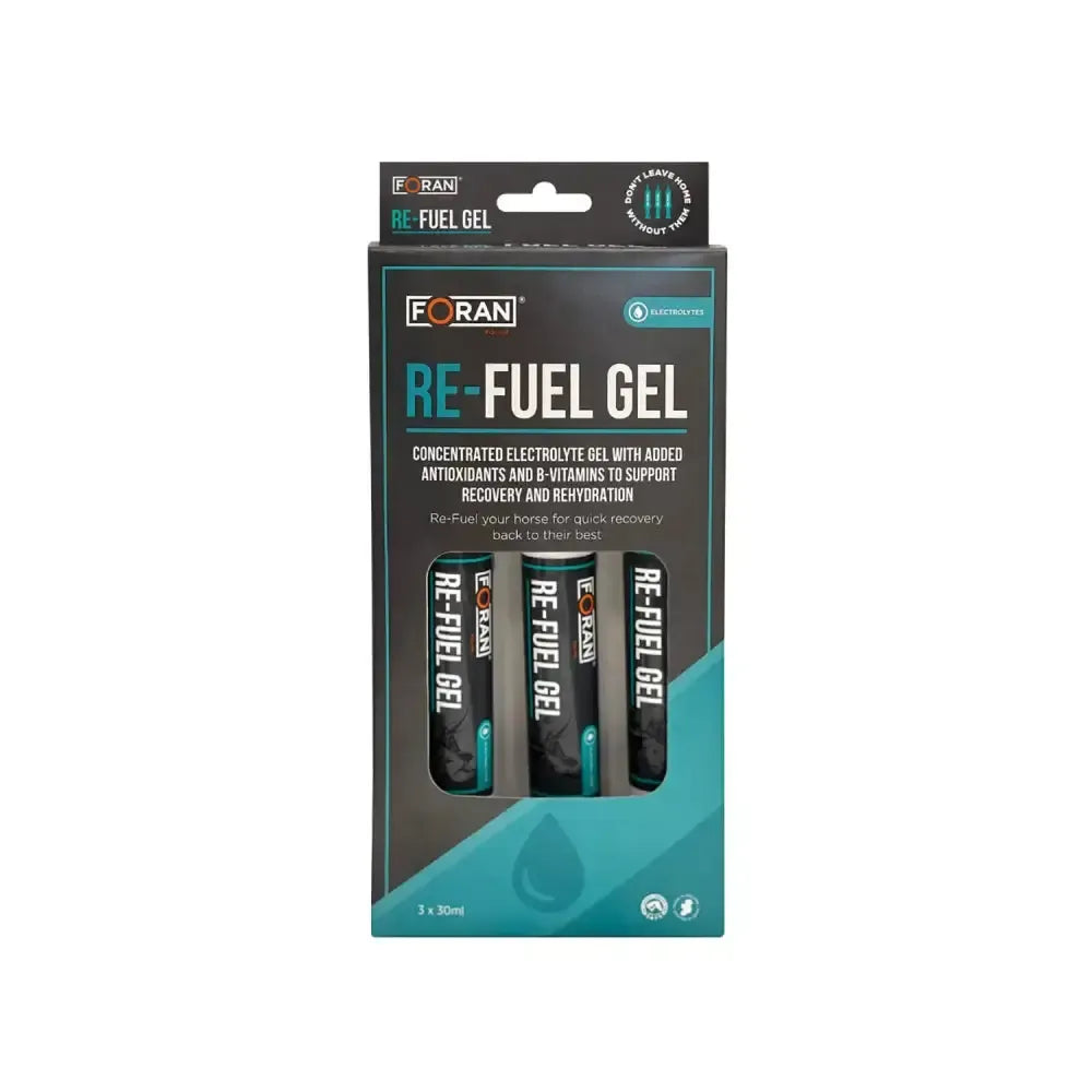Foran Equine Re-Fuel Gel 30ml X 3 Pack Horse Electrolytes