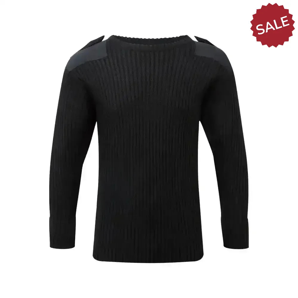 Fort Crew Neck Combat Jumper Black Large Black Workwear