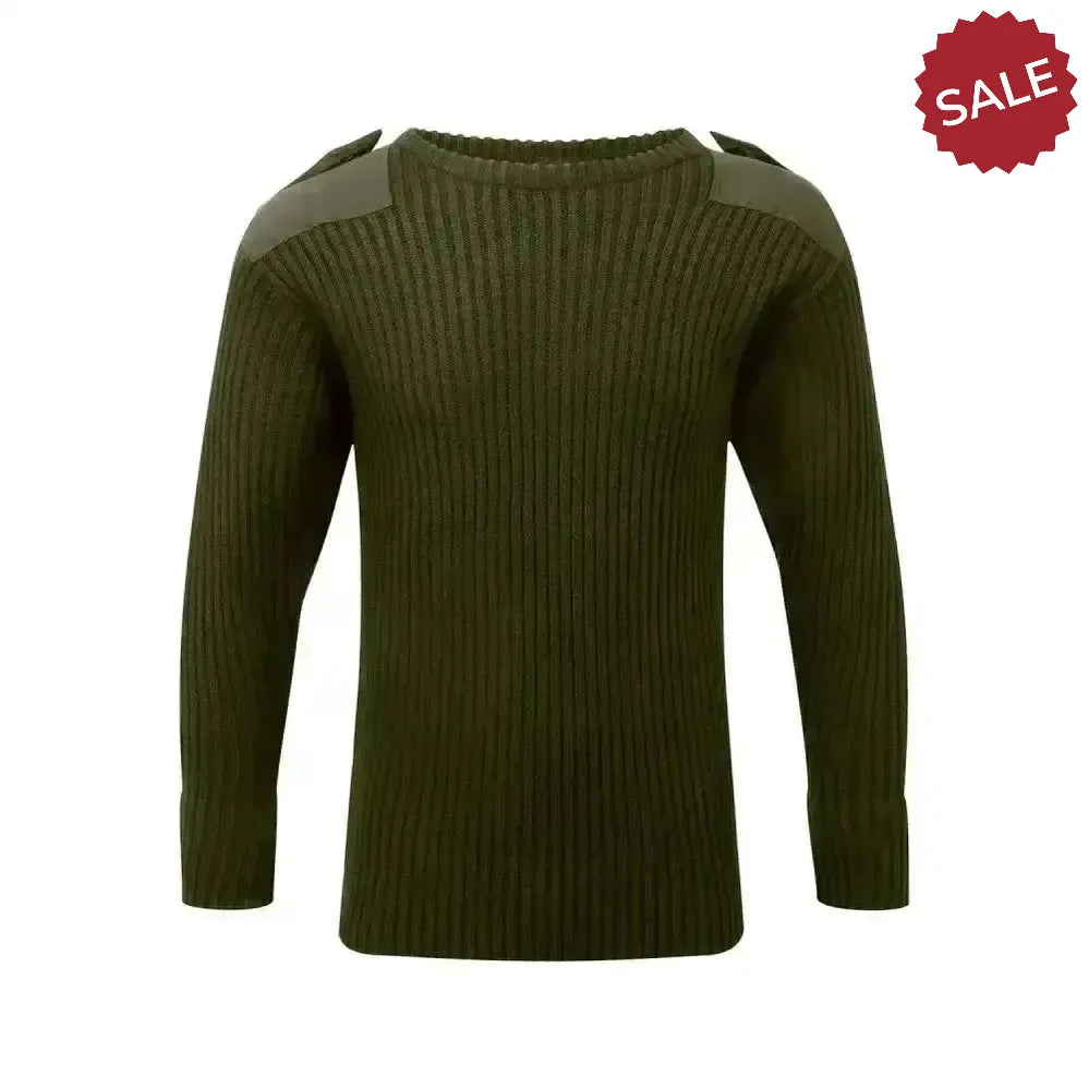 Fort Crew Neck Combat Jumper Green Large Green Workwear
