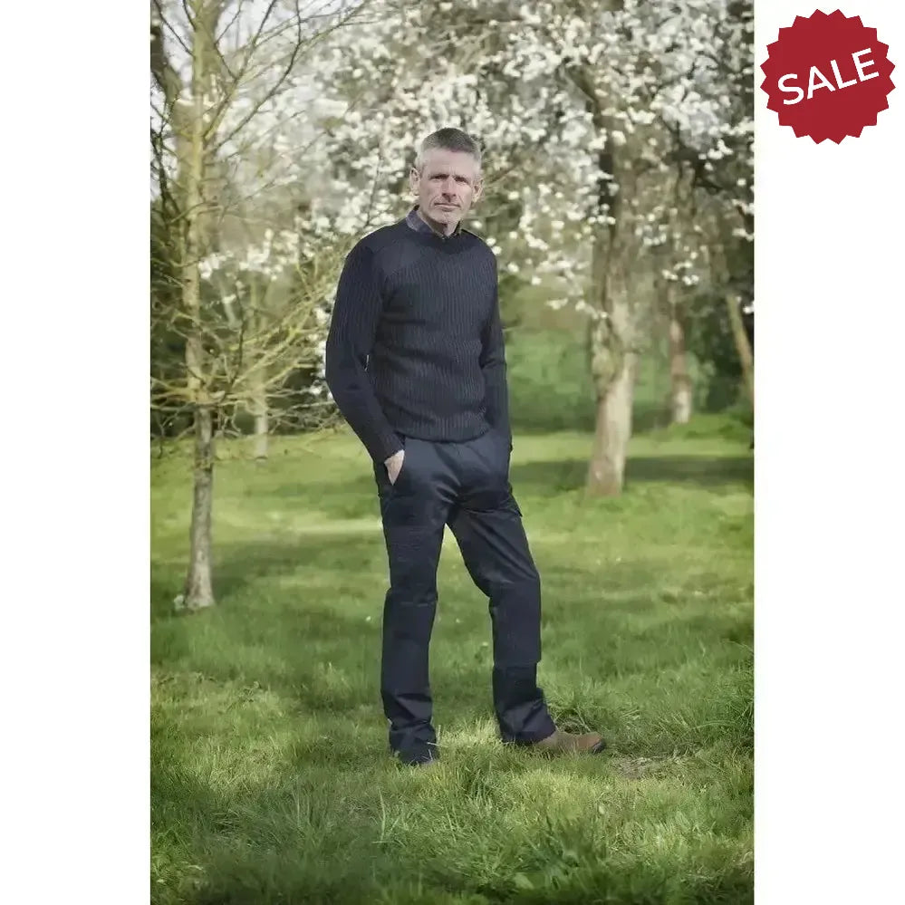 Fort Crew Neck Combat Jumper Navy Blue Large Navy Blue Workwear