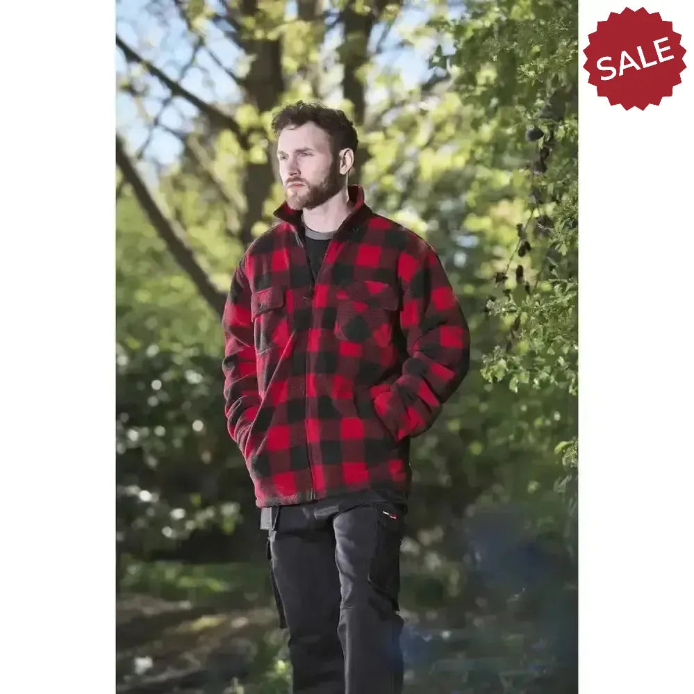 Fort Portman Shacket Red Large Red Workwear