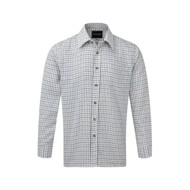 Fort Tattersall Shirt Blue Large Blue Workwear