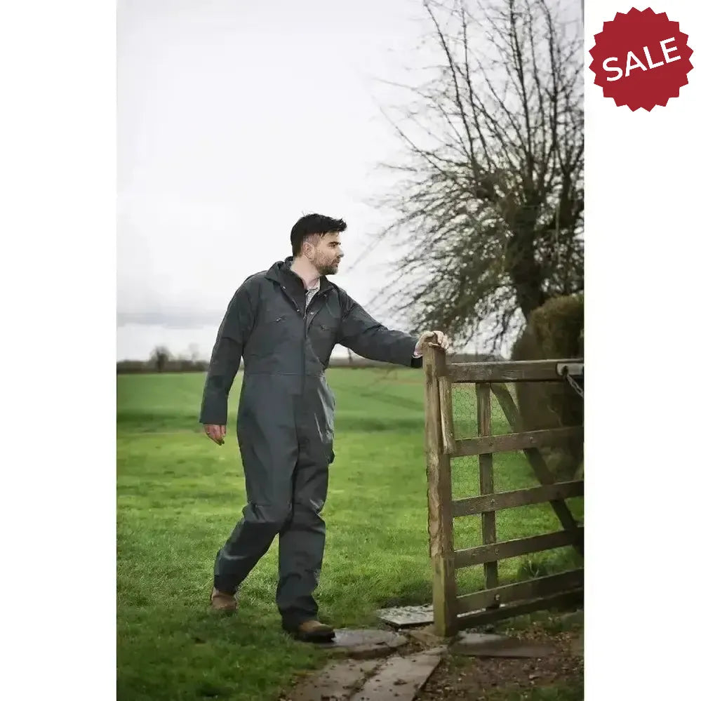 Fort Zip Front Coverall Green 34" Green Workwear