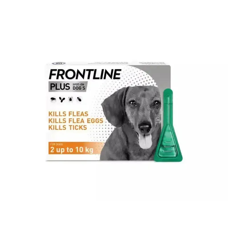 Frontline Plus Small Dog (2 - 10kg) 3 Pipette Flea Treatments