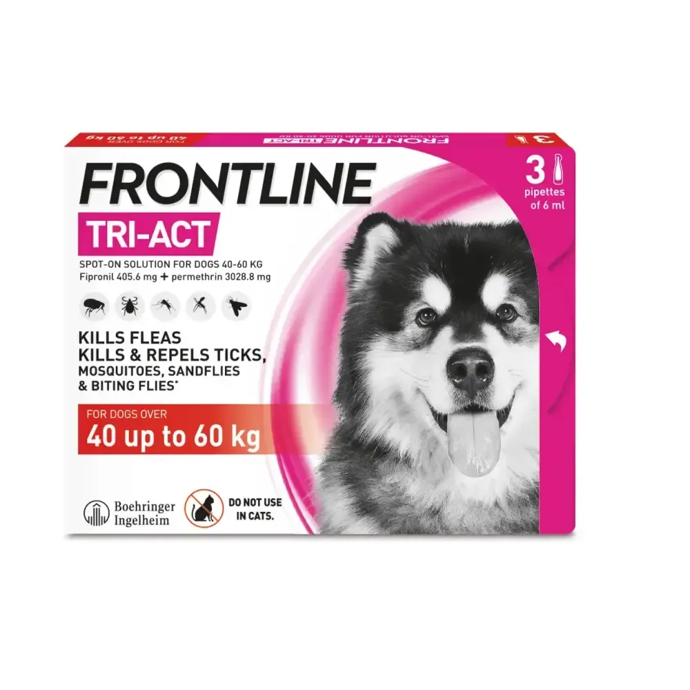Frontline Tri-Act X Large Dog 3 Pipette Flea Treatments