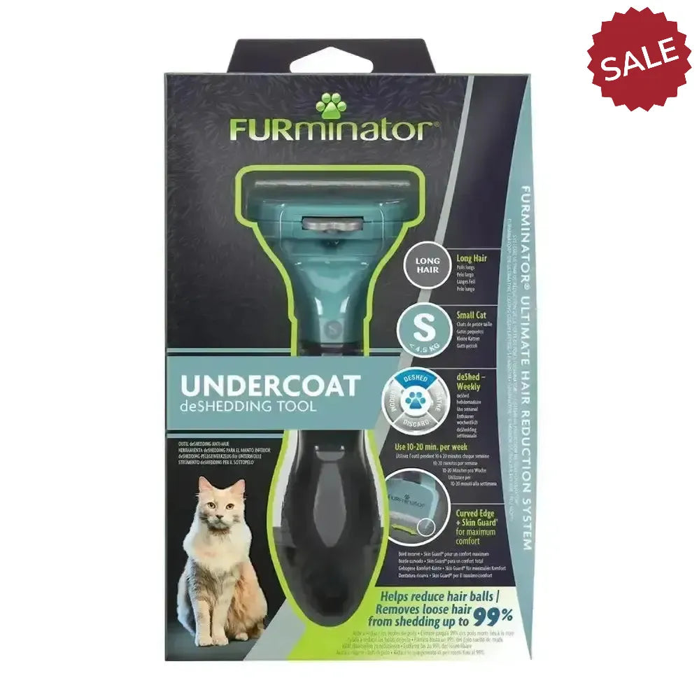 Furminator Undercoat Deshedding Tool For Long Hair Cat Small Dog Grooming