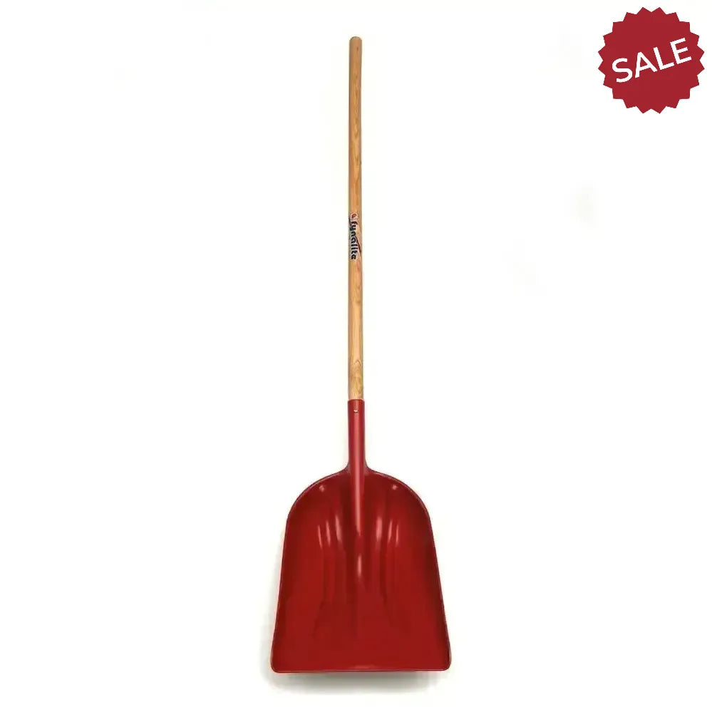 Fynalite Grain Shovel Plastic Long Ash Handle Red Shovel