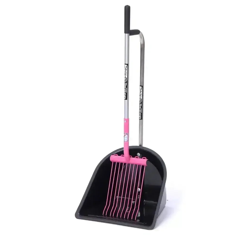 Fynalite Skip & Scoop Rake & Collector Mucking Out Set Pink Mucking Out