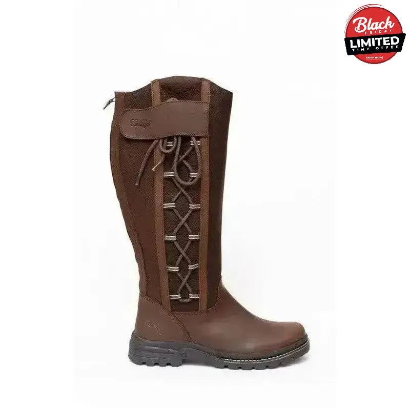 Gallop Gateley Country Boot Brown 4 Footwear