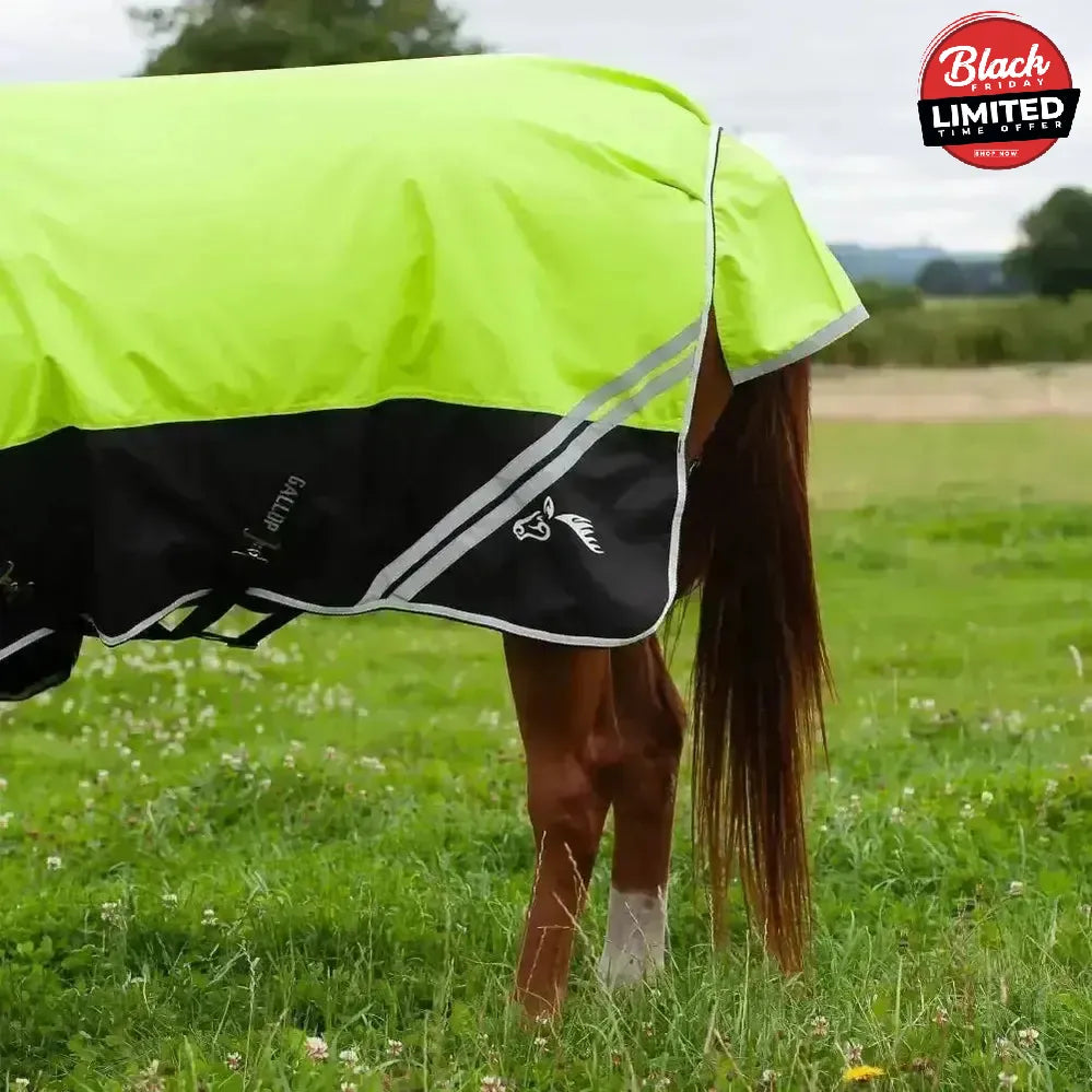 Gallop Hi-Vis 200g Medium Weight Turnout Rug Combo 4'9" Turnout Rugs