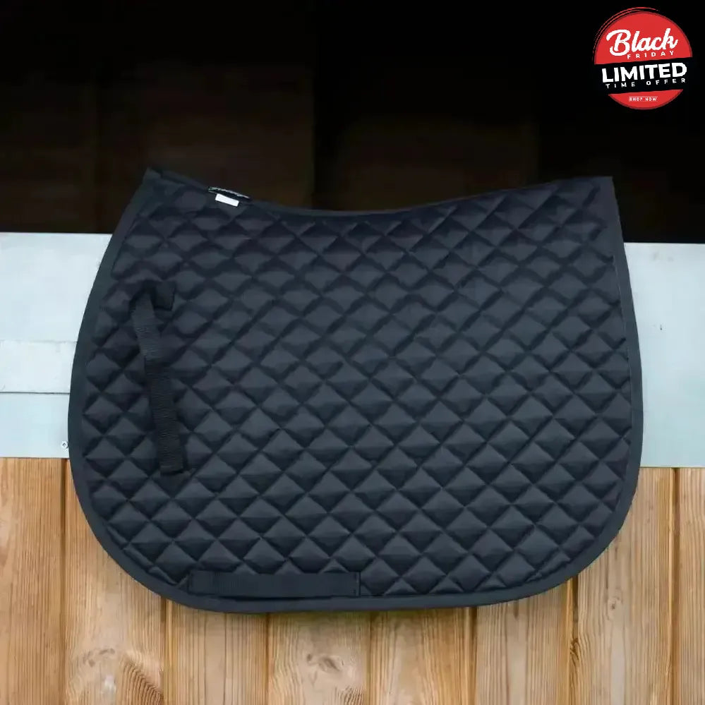 Gallop High Density Quilted Saddle Pad Black Pony/Cob Saddle Pads
