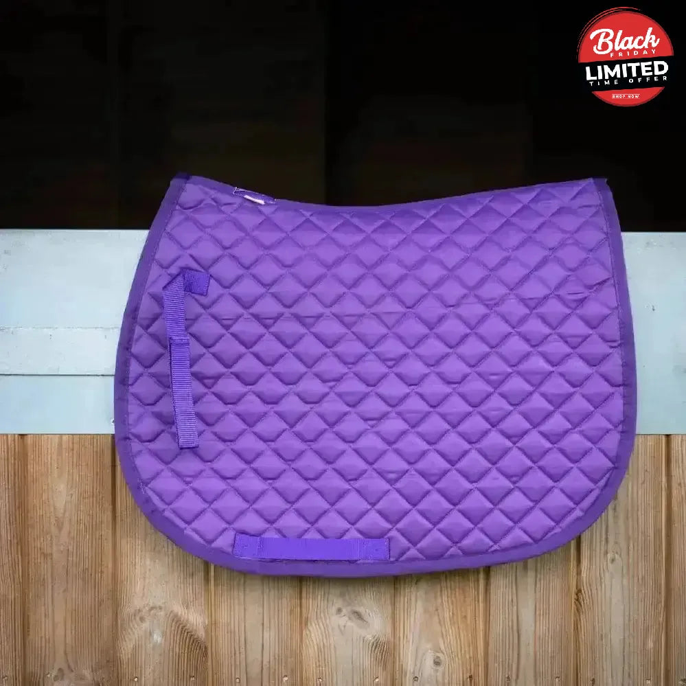 Gallop High Density Quilted Saddle Pad Black Pony/Cob Saddle Pads