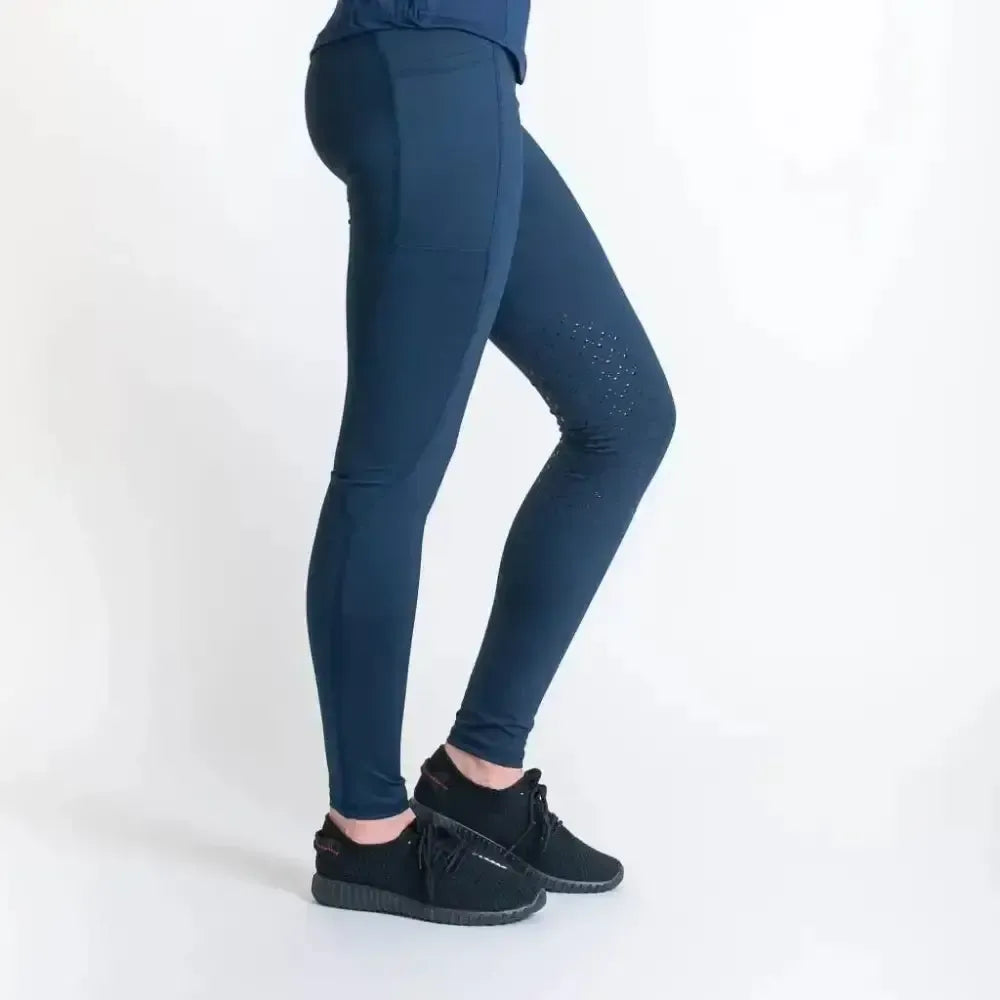 Gallop High-Waist Pocket Tights Navy X Small Riding Tights