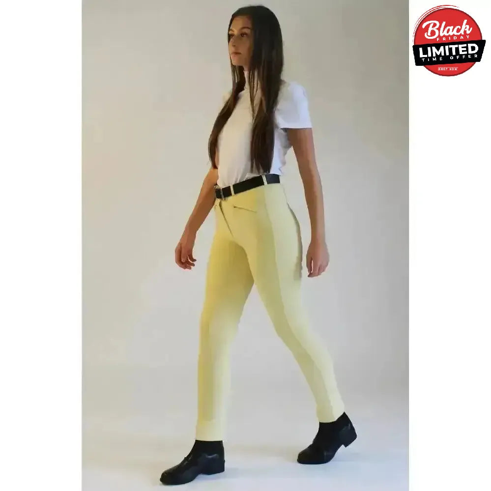 Gallop Ladies Classic Plain Jodhpurs Beige 24 Jodhpurs