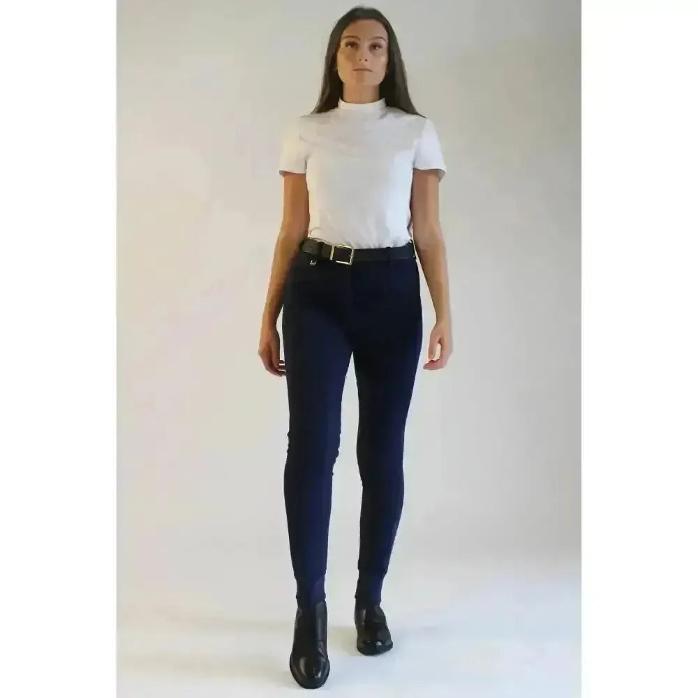 Gallop Ladies Classic Plain Jodhpurs Navy 24 Jodhpurs