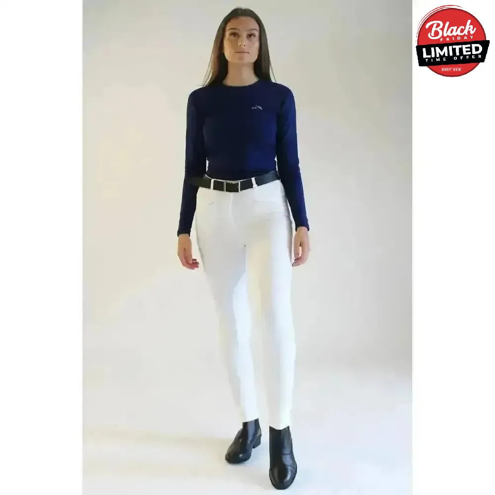 Gallop Ladies Classic Plain Jodhpurs Beige 24 Jodhpurs