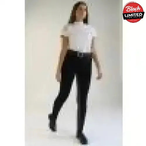 Gallop Ladies Two Tone Jodhpurs Black/Grey 24'' Jodhpurs