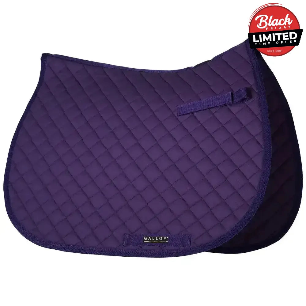 Gallop Light Classic Saddlecloth Black Saddle Pads
