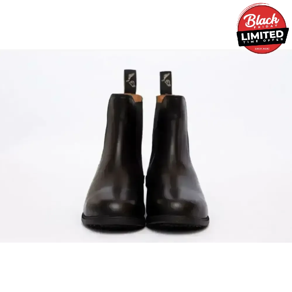 Gallop New Children's Elegance Leather Paddock Zip Boots Black Child 10 Short Riding Boots