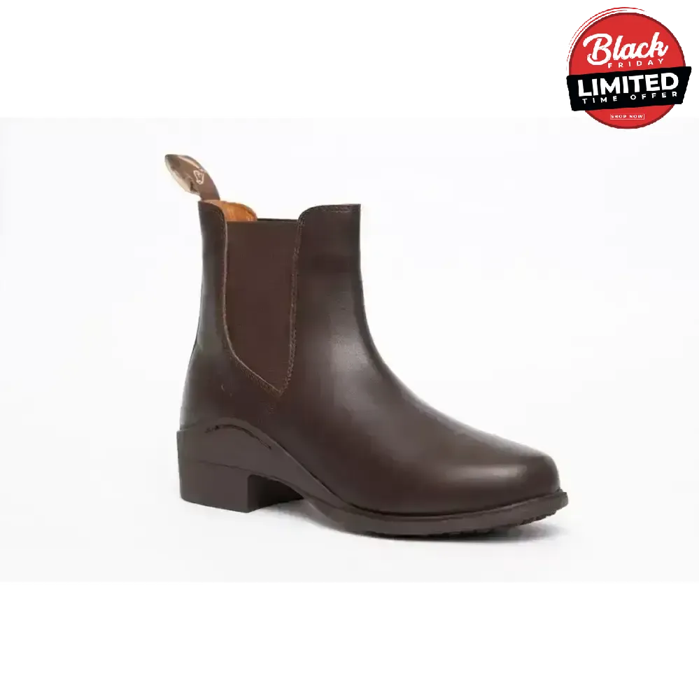 Gallop New Children's Elegance Leather Paddock Zip Boots Black Child 10 Short Riding Boots