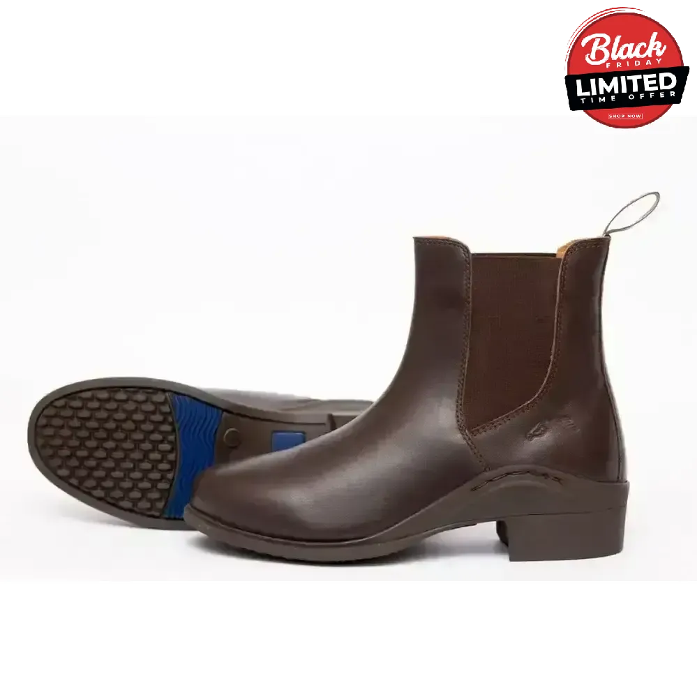 Gallop New Children's Elegance Leather Paddock Zip Boots Black Child 10 Short Riding Boots