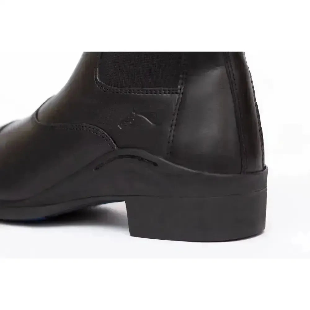 Gallop New Elegance Leather Paddock Zip Boots Black 4 Short Riding Boots