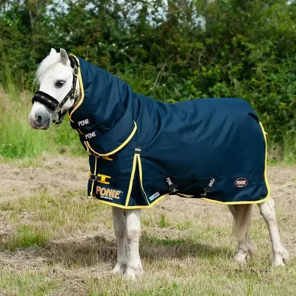 Gallop Ponie Duraproof 200g Turnout Rug Combo Navy 3'6'' Turnout Rugs