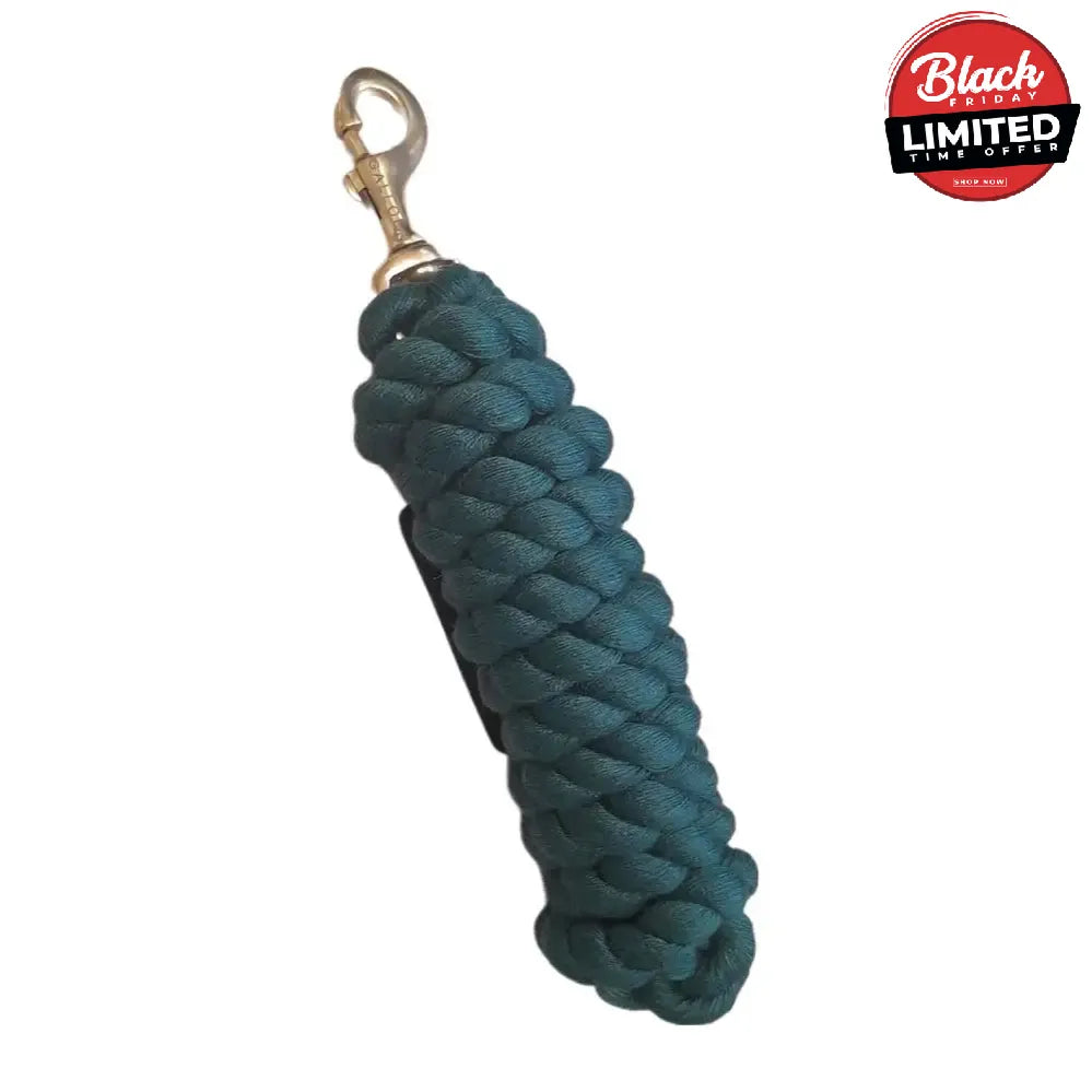 Gallop Premium Polycotton Lead Rope Black Lead Ropes