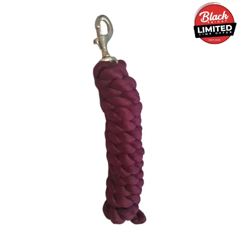 Gallop Premium Polycotton Lead Rope Black Lead Ropes